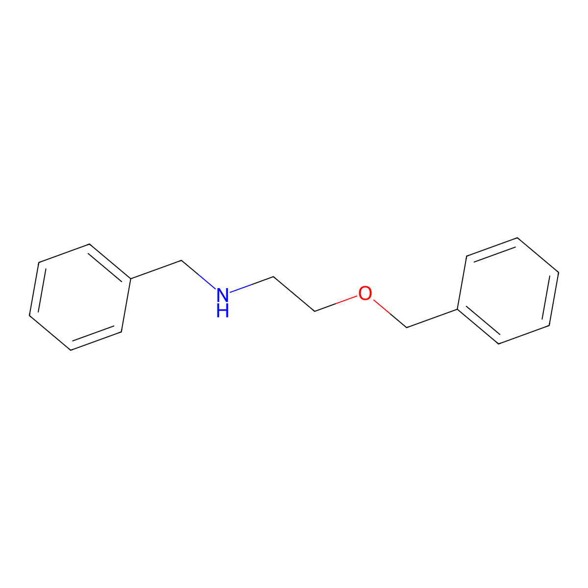 1-Benzylamino-2-benzyloxyethane molecular structure, CAS 38336-06-0