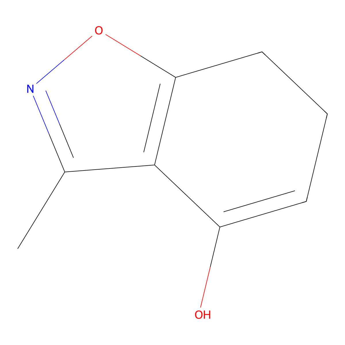 3-Methyl-6,7-dihydrobenzo[d]isoxazol-4-ol molecular structure, CAS 383377-52-4