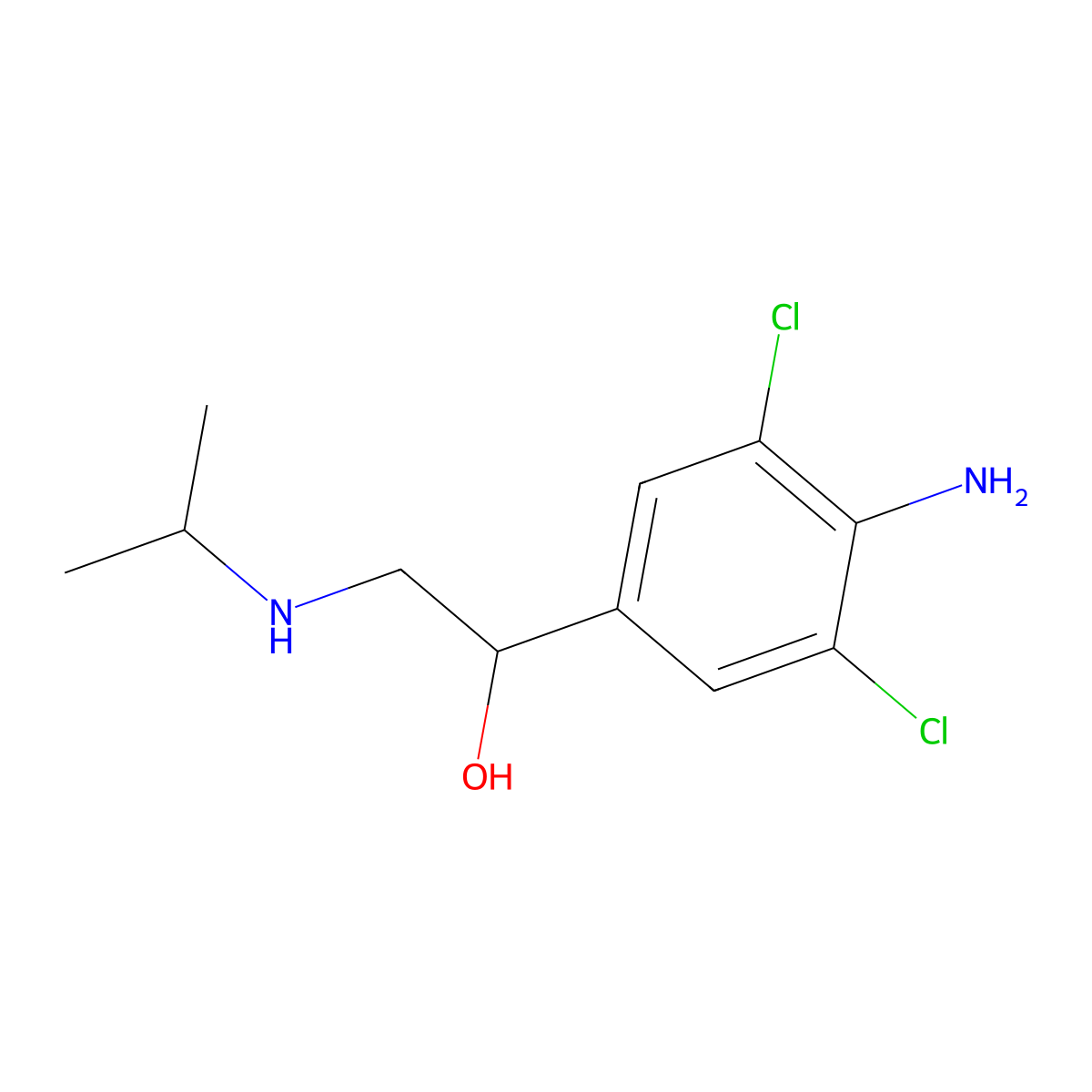 Clenproperol molecular structure, CAS 38339-11-6