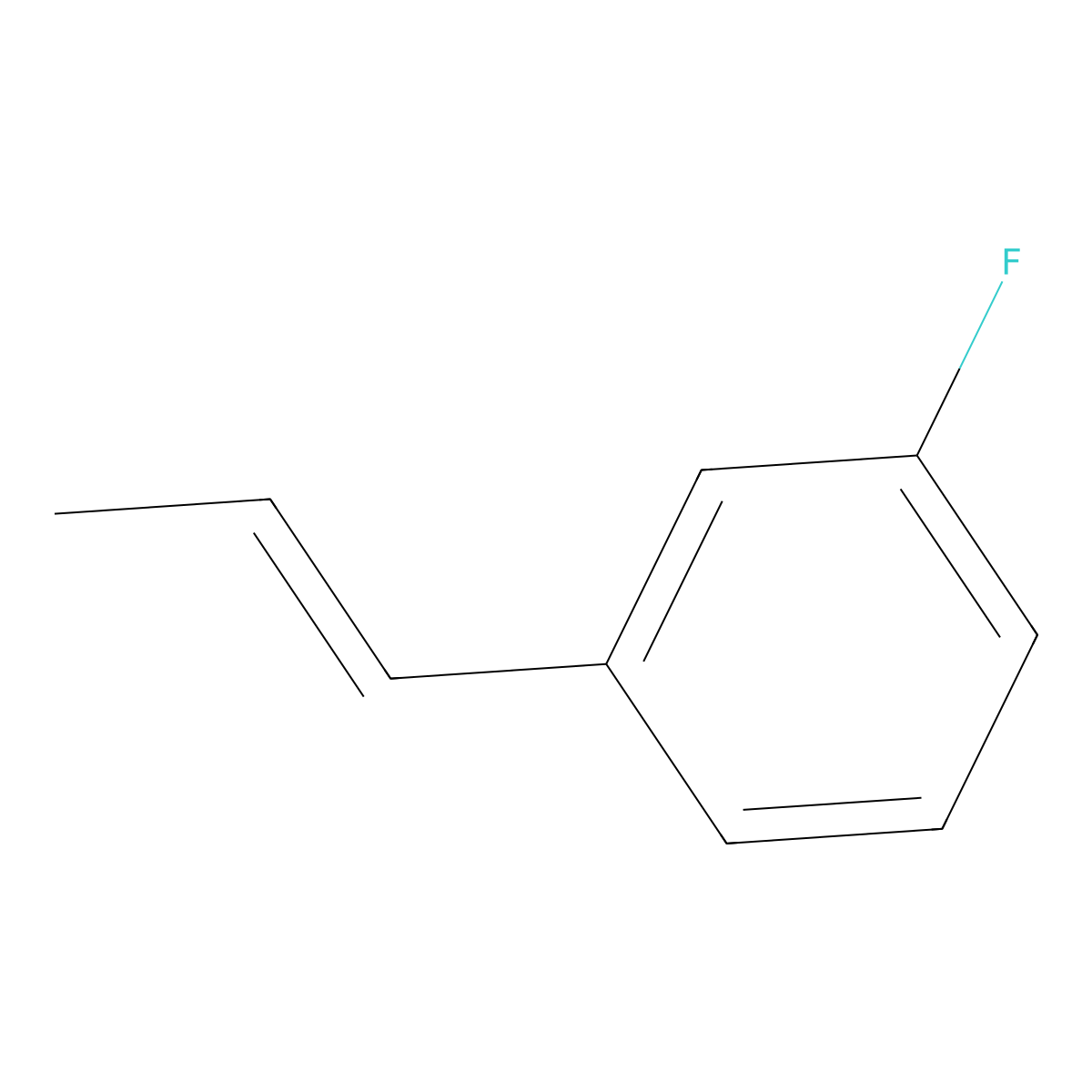(E)-1-Fluoro-3-(prop-1-en-1-yl)benzene molecular structure, CAS 38340-11-3