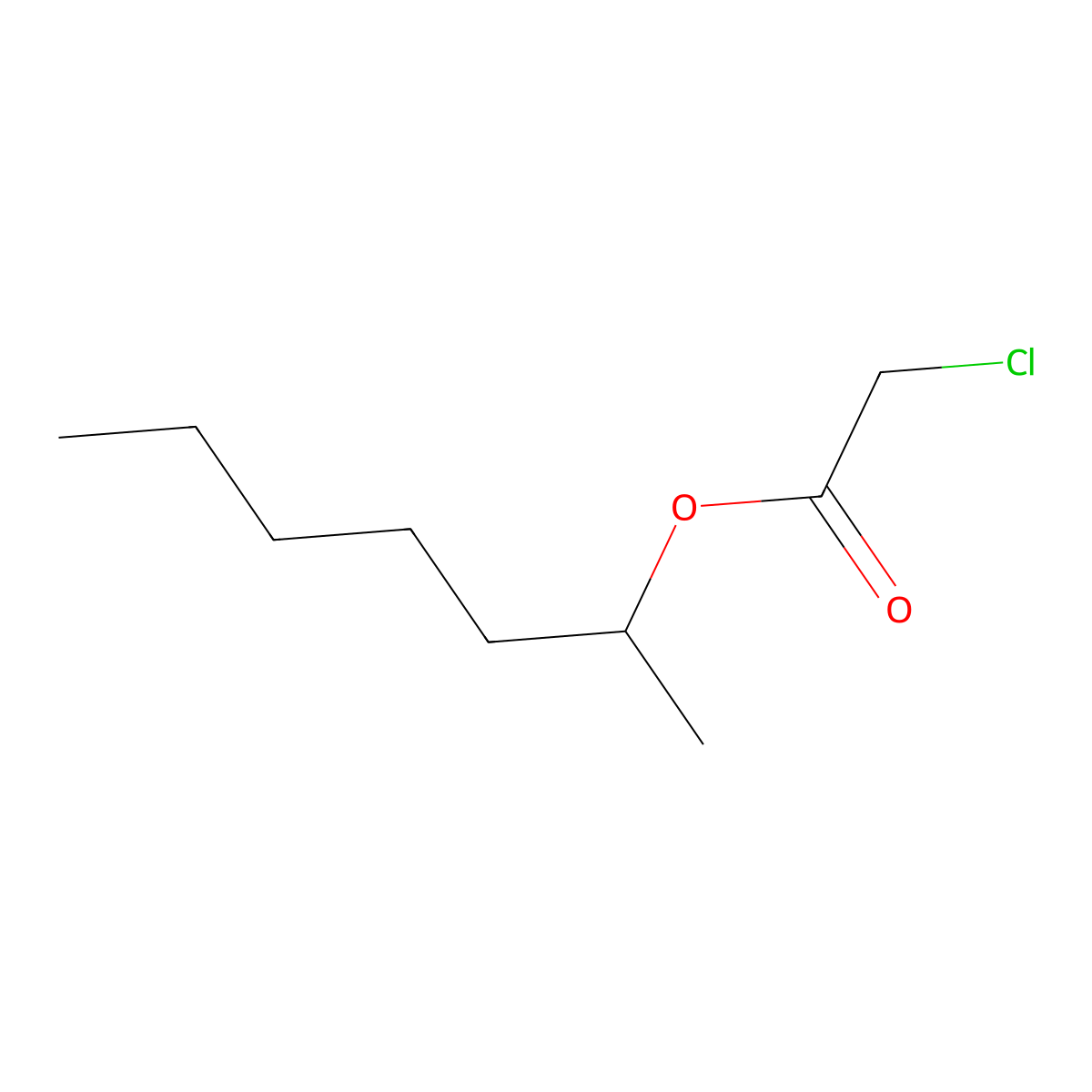 Heptan-2-yl 2-chloroacetate molecular structure, CAS 383412-05-3