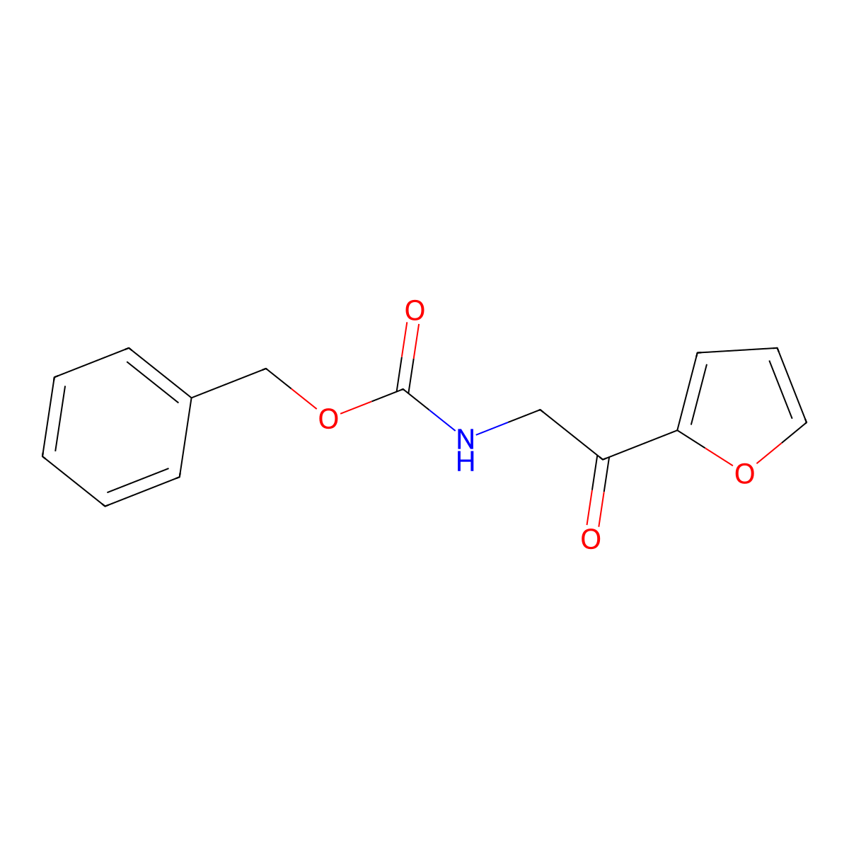 benzyl N-[2-(furan-2-yl)-2-oxoethyl]carbamate molecular structure, CAS 383416-20-4