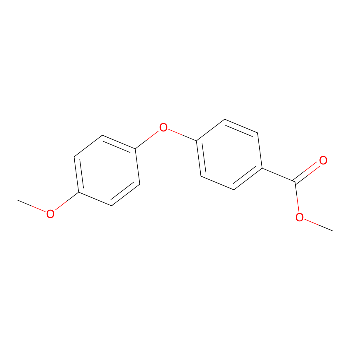 Methyl 4-(4-methoxyphenoxy)benzoate molecular structure, CAS 38342-84-6