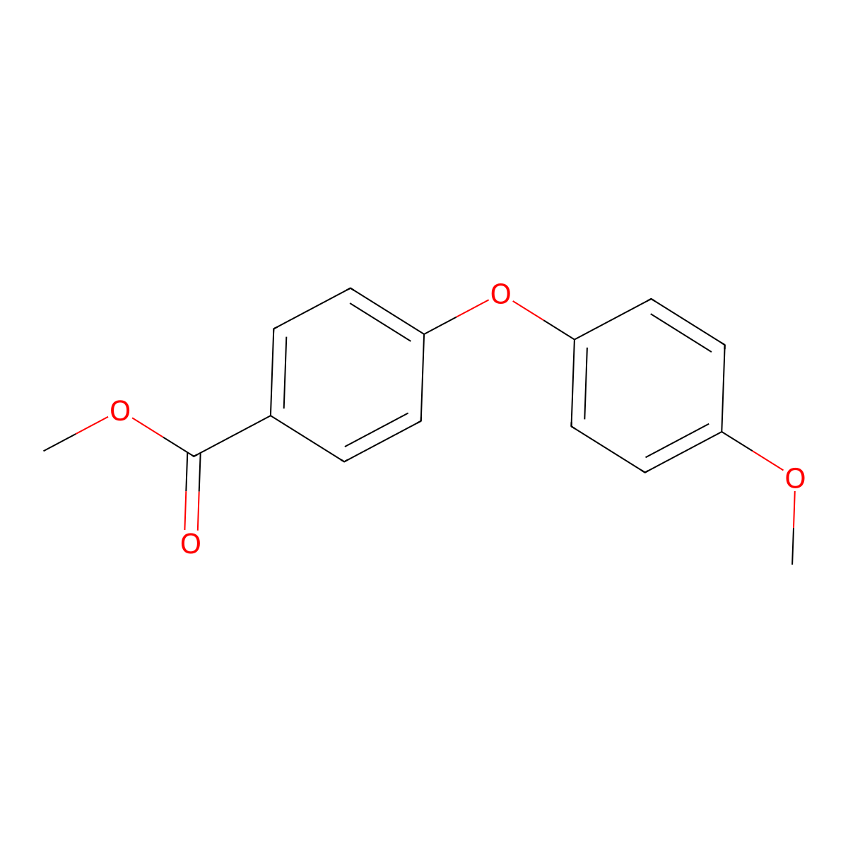 Methyl 4-(4-methoxyphenoxy)benzoate molecular structure, CAS 38342-84-6