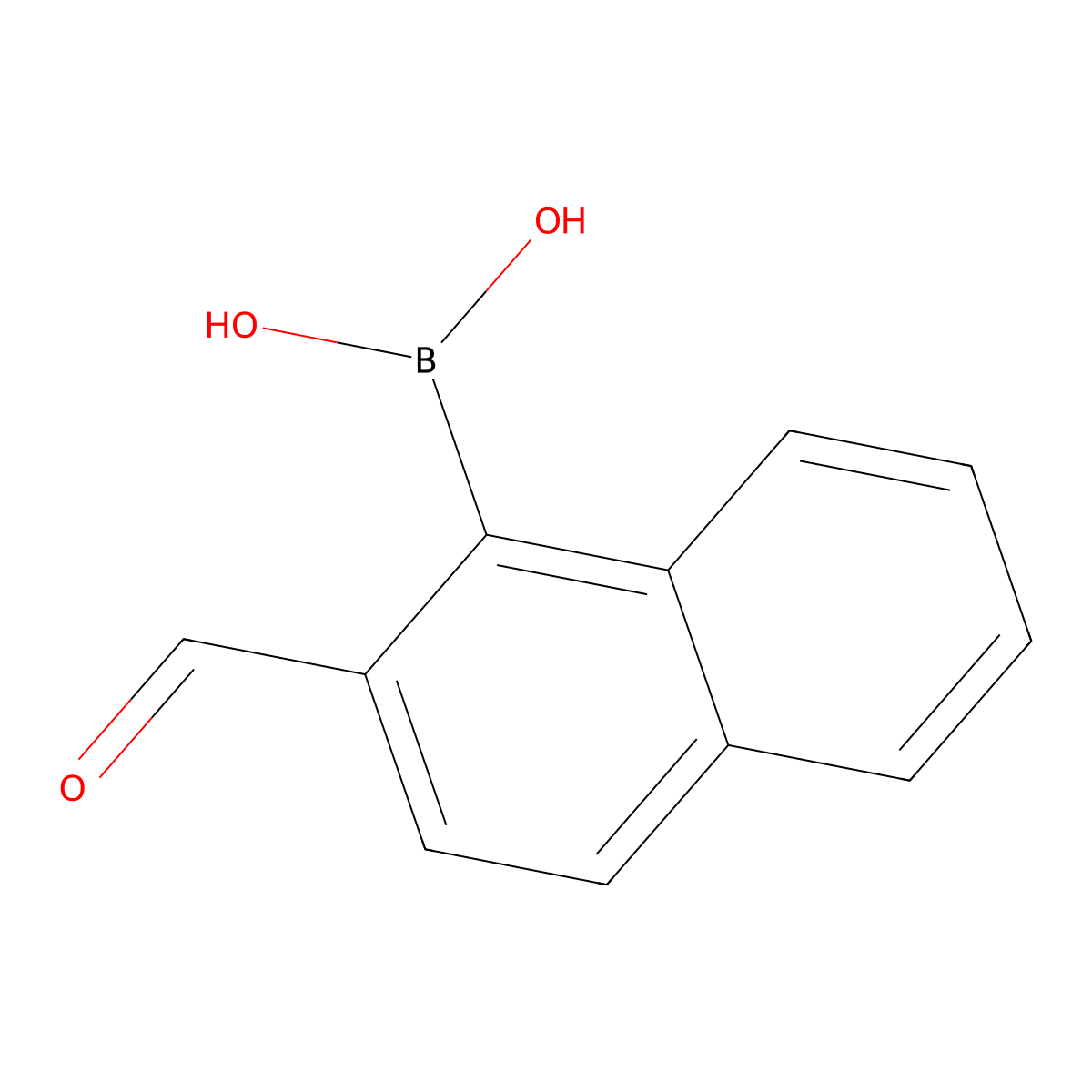 (2-Formylnaphthalen-1-yl)boronic acid molecular structure, CAS 383421-83-8