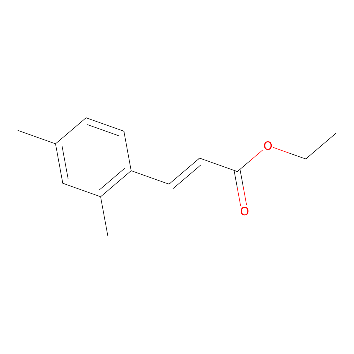 2,4-Dimethyl-trans-cinnamic acid ethyl ester molecular structure, CAS 383429-25-2