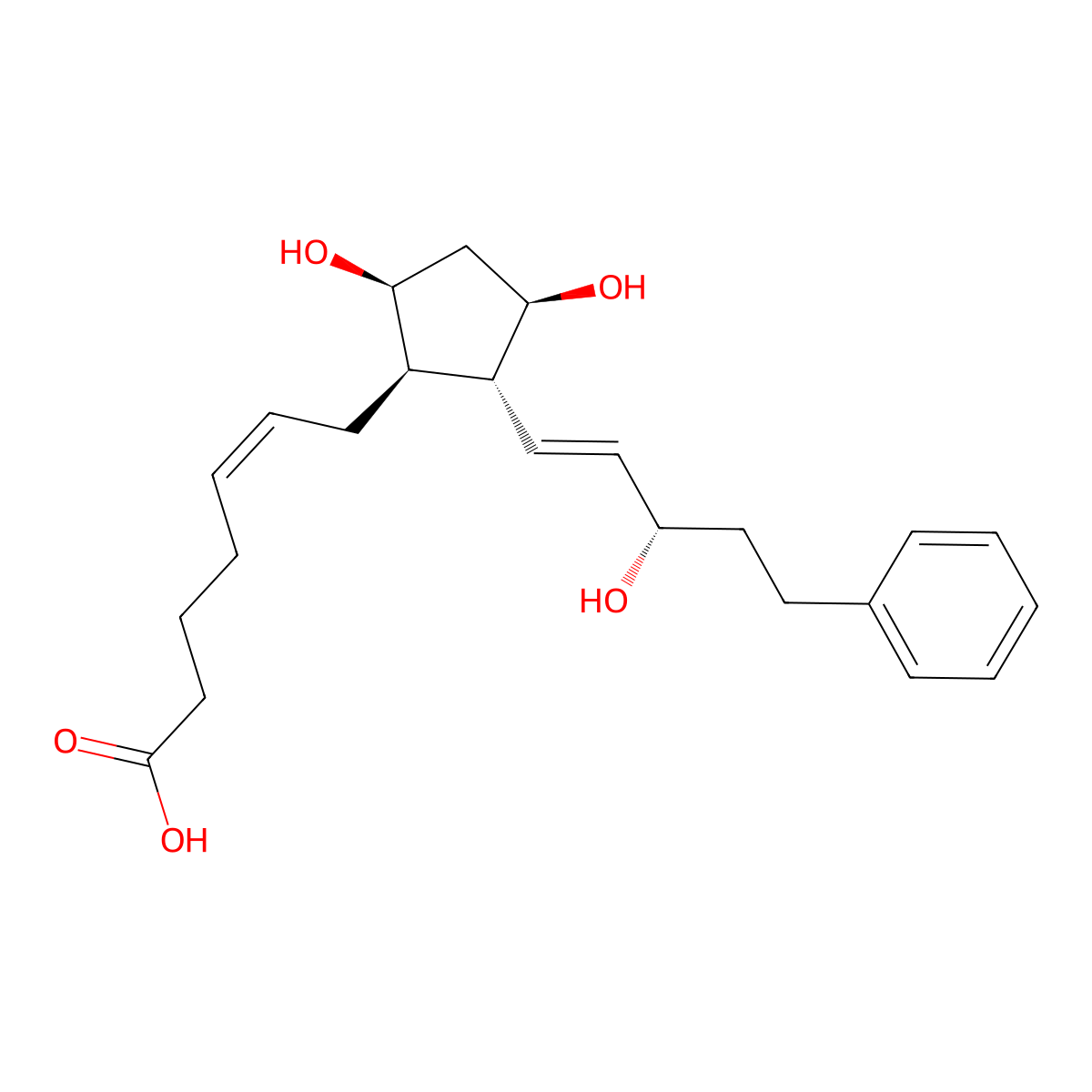 Bimatoprost Acid molecular structure, CAS 38344-08-0