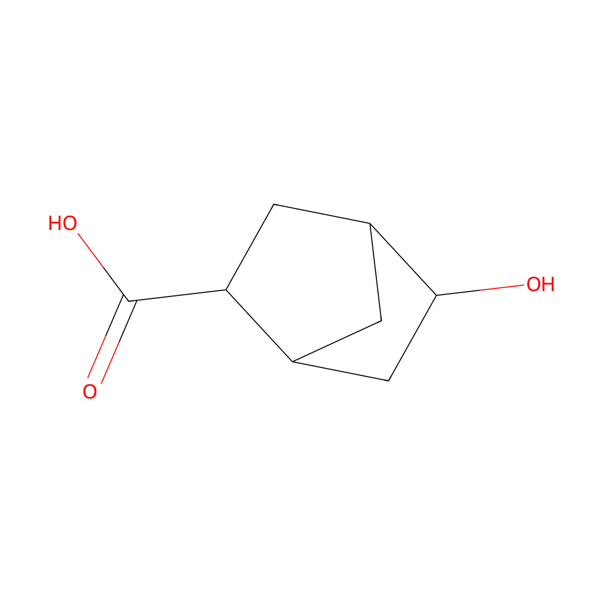 rac-(1R,2R,4R,5R)-5-hydroxybicyclo(2.2.1)heptane-2-carboxylic acid molecular structure, CAS 38347-83-0