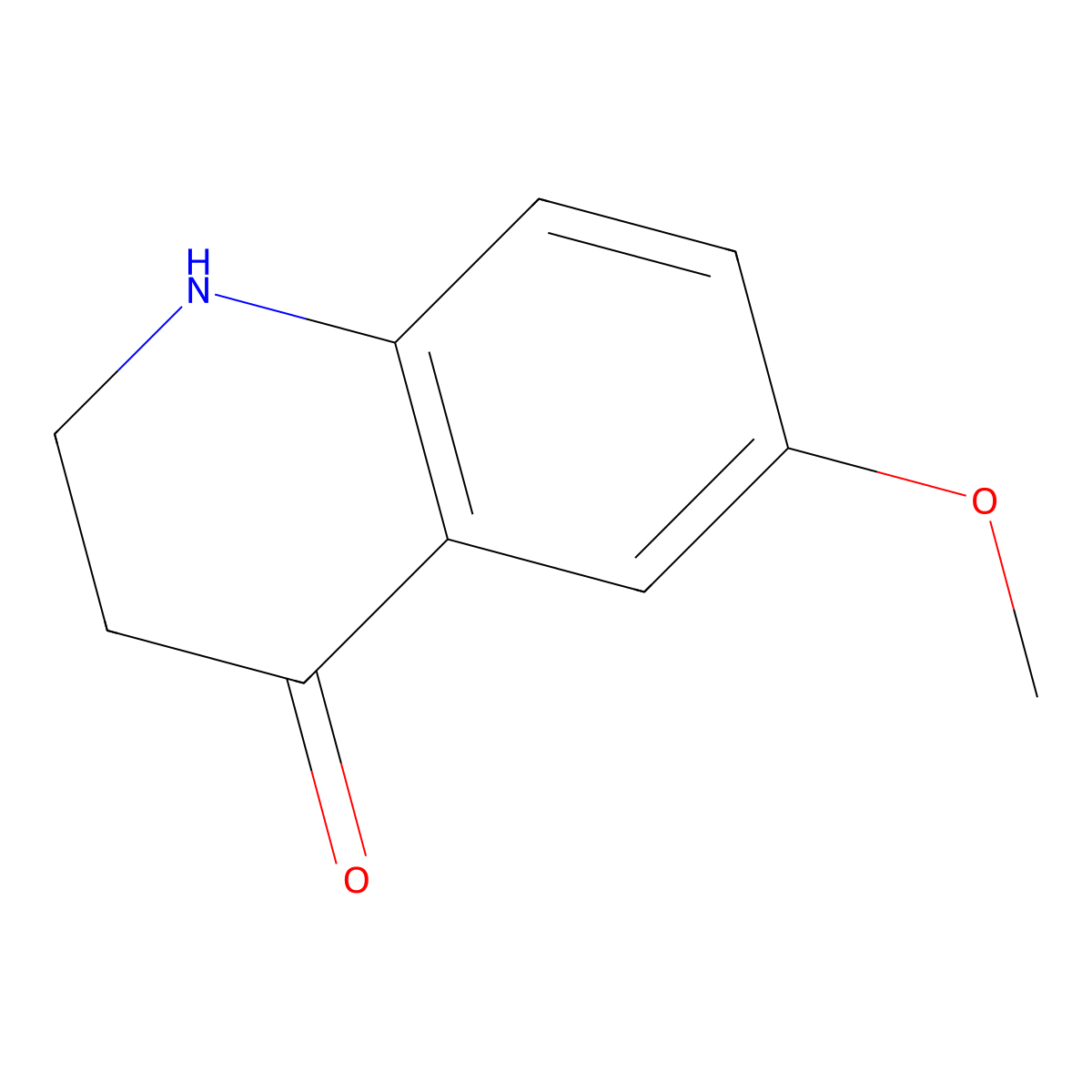 6-methoxy-2,3-dihydro-1H-quinolin-4-one molecular structure, CAS 3835-21-0