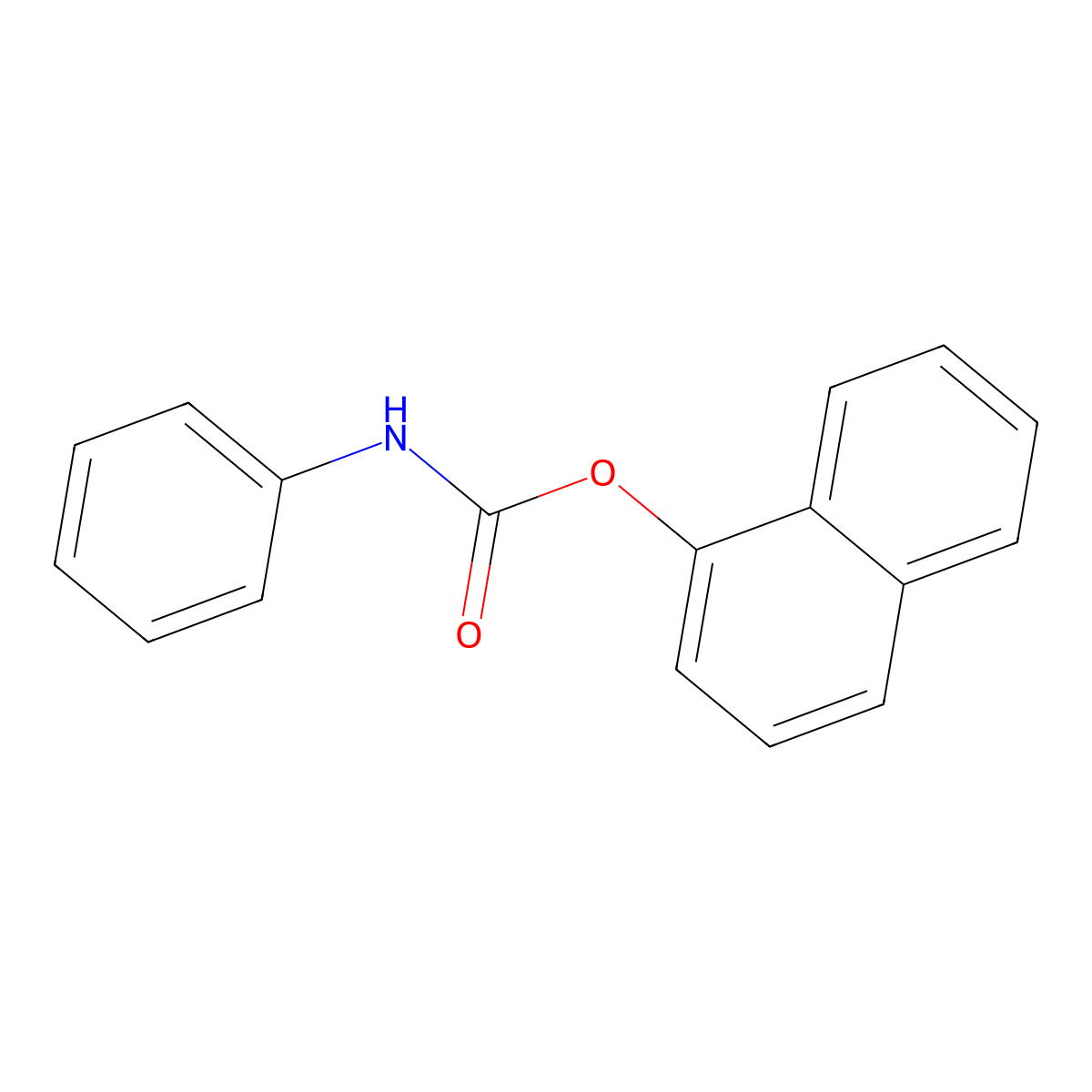 naphthalen-1-yl N-phenylcarbamate molecular structure, CAS 38357-69-6