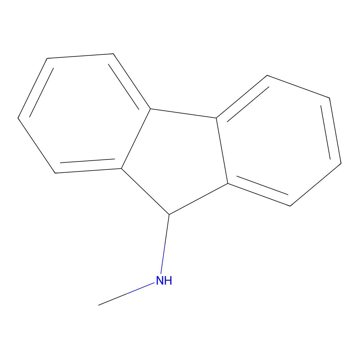 N-Methyl-9H-fluoren-9-amine molecular structure, CAS 38359-28-3