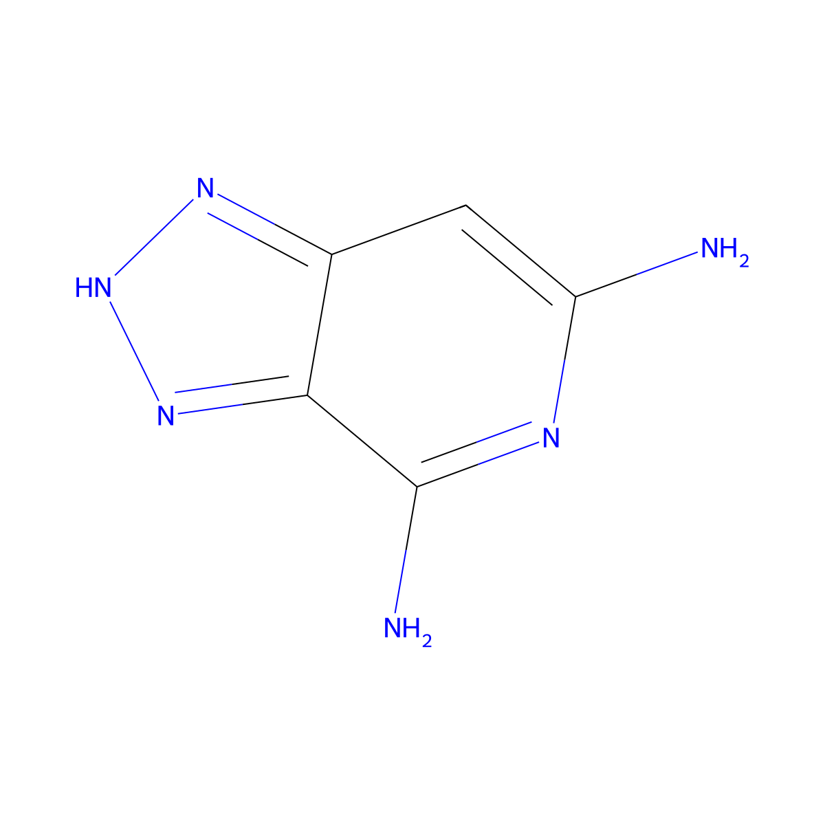 2h-[1,2,3]Triazolo[4,5-c]pyridine-4,6-diamine molecular structure, CAS 38359-71-6