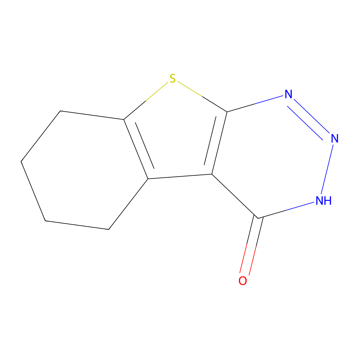 8-Thia-4,5,6-triazatricyclo(7.4.0.0,2,7)trideca-1(9),2(7),5-trien-3-one molecular structure, CAS 38359-86-3