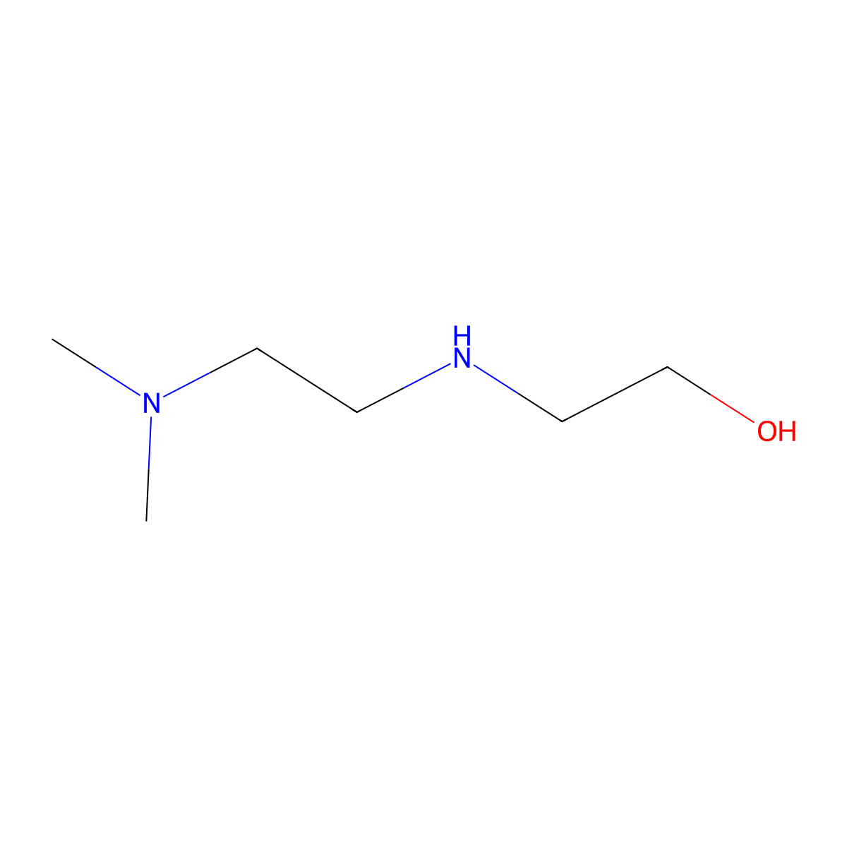 2-((2-(Dimethylamino)ethyl)amino)ethanol molecular structure, CAS 38361-86-3