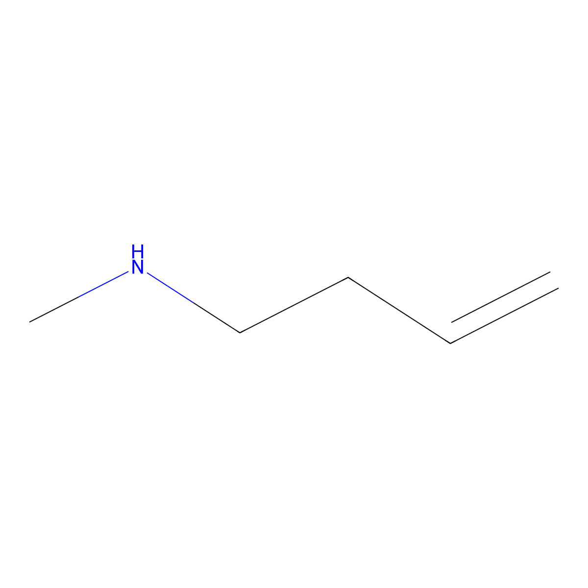 (But-3-en-1-yl)(methyl)amine molecular structure, CAS 38369-88-9