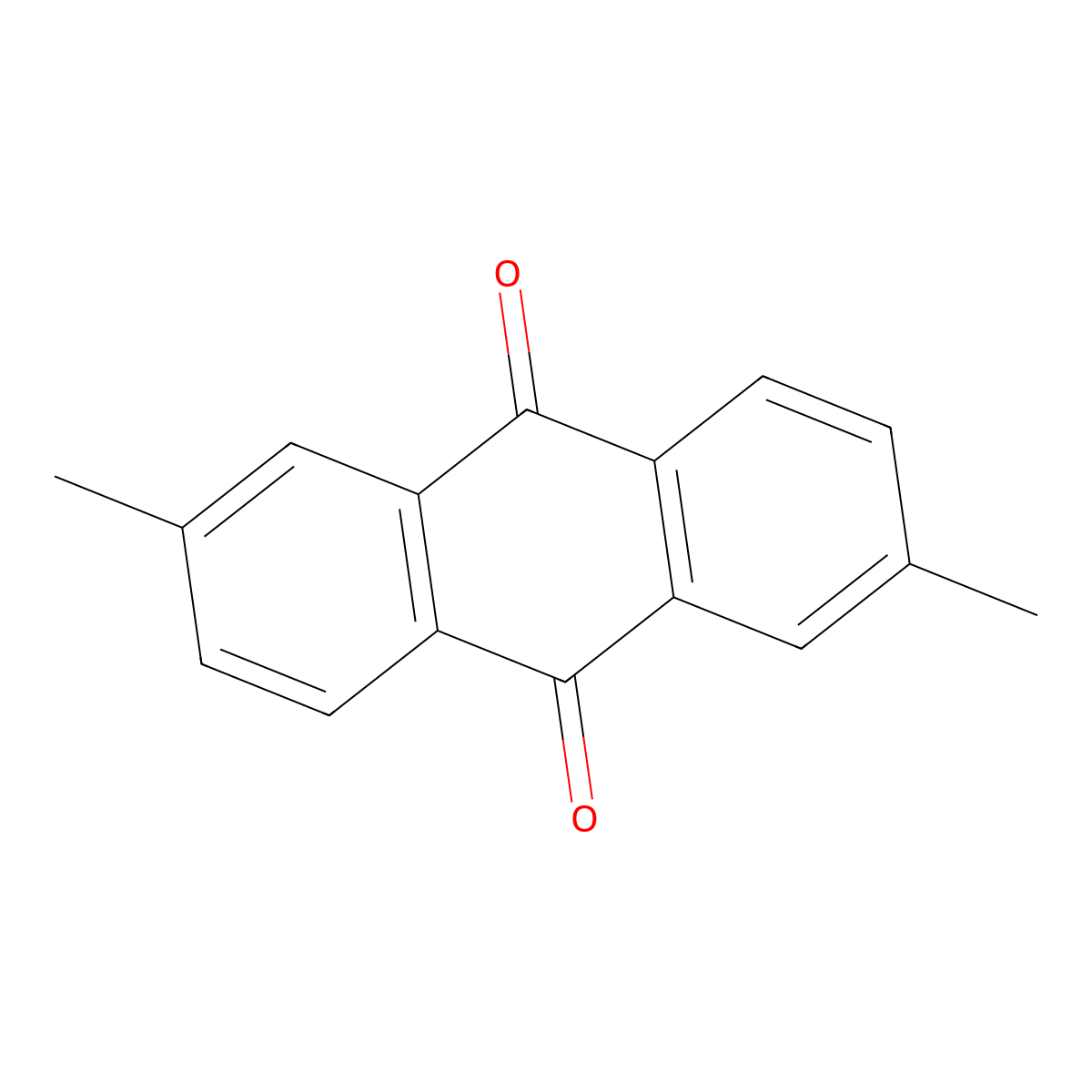 2,6-Dimethylanthraquinone molecular structure, CAS 3837-38-5