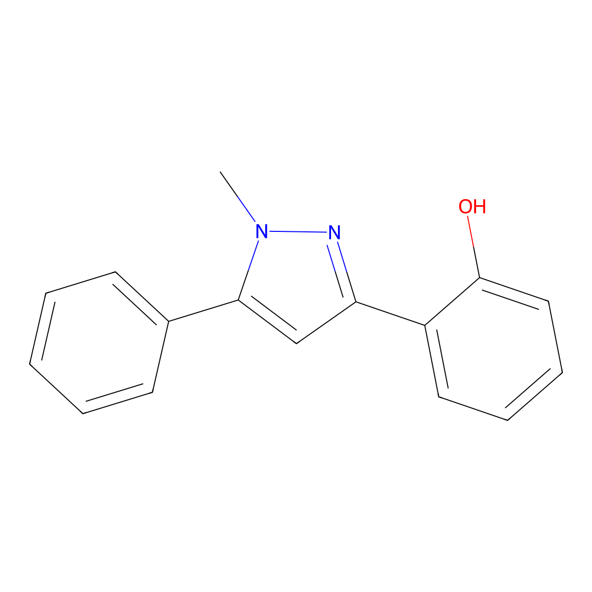 6-(1-Methyl-5-phenyl-1,2-dihydro-3H-pyrazol-3-ylidene)cyclohexa-2,4-dien-1-one molecular structure, CAS 38371-77-6
