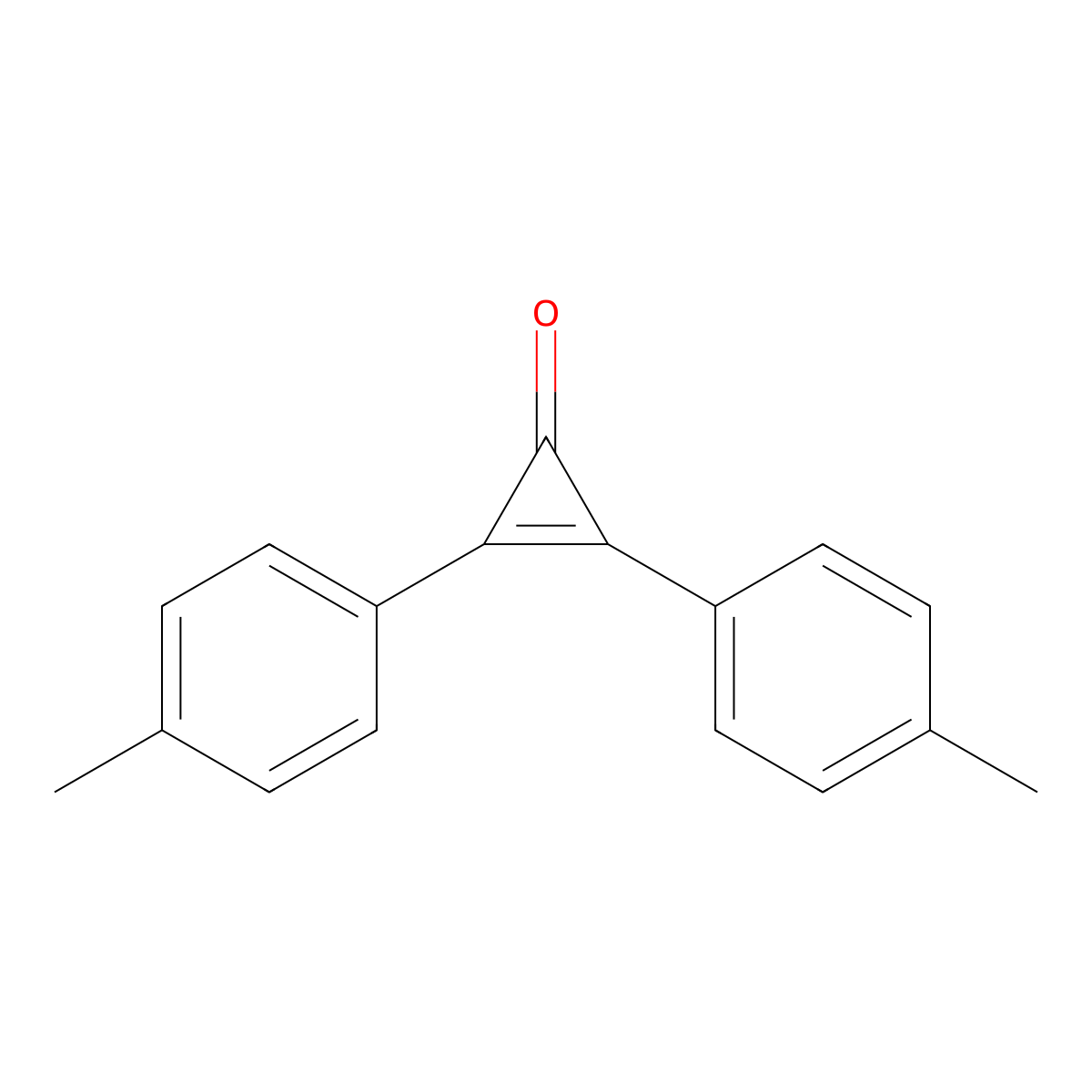 2,3-Di-p-tolylcycloprop-2-en-1-one molecular structure, CAS 38377-57-0