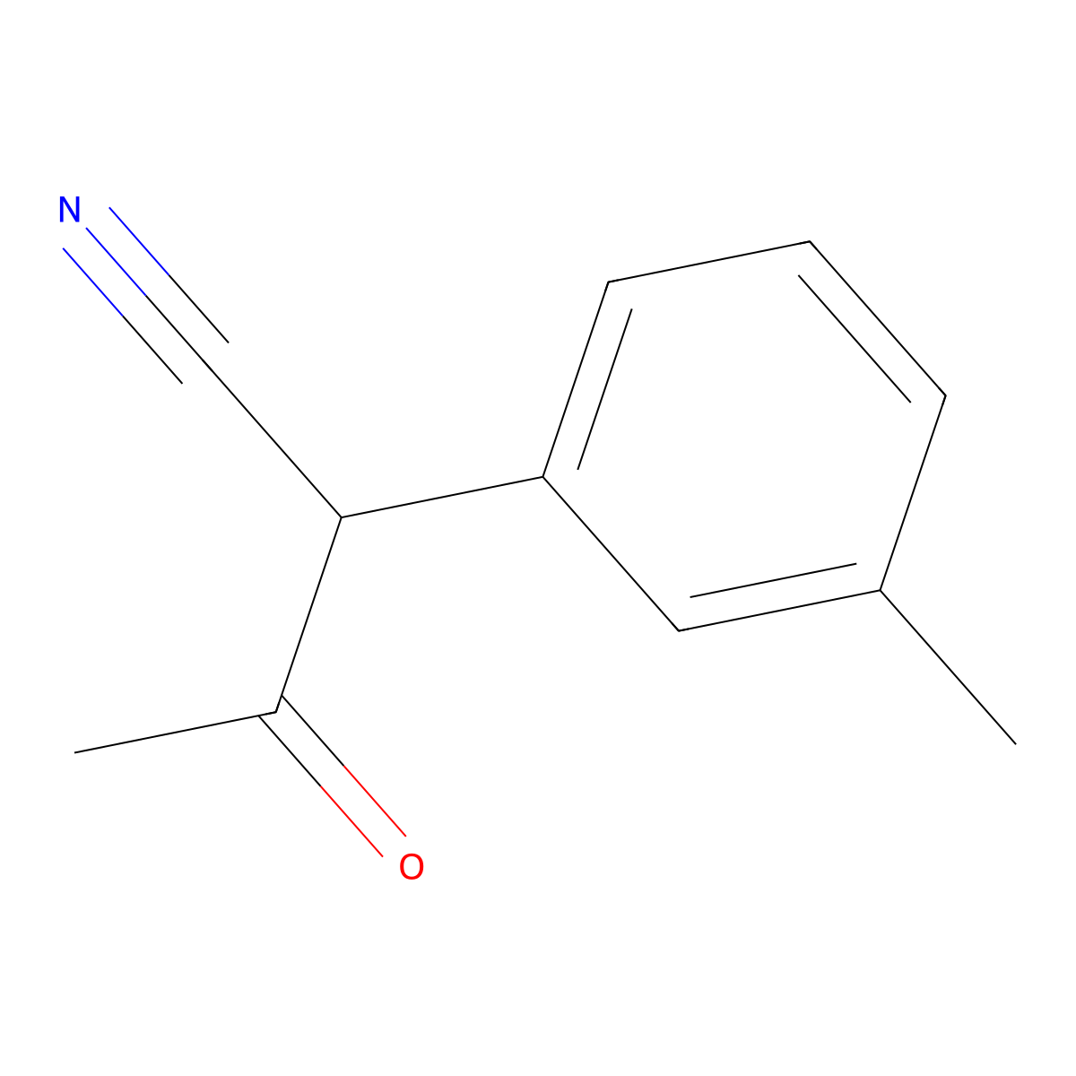 2-(3-Methylphenyl)-3-oxobutanenitrile molecular structure, CAS 38377-59-2