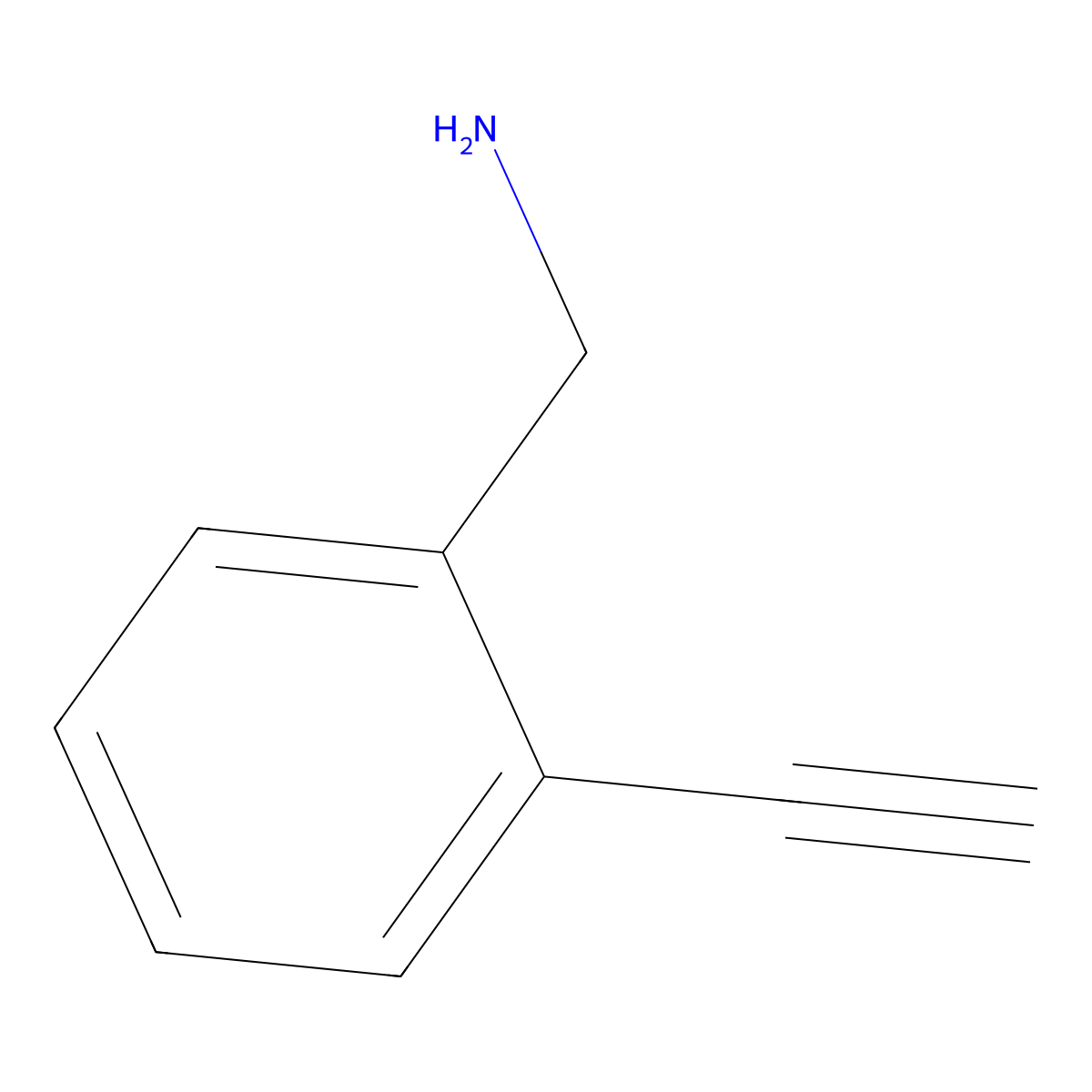 1-(2-Ethynylphenyl)methanamine molecular structure, CAS 38379-21-4