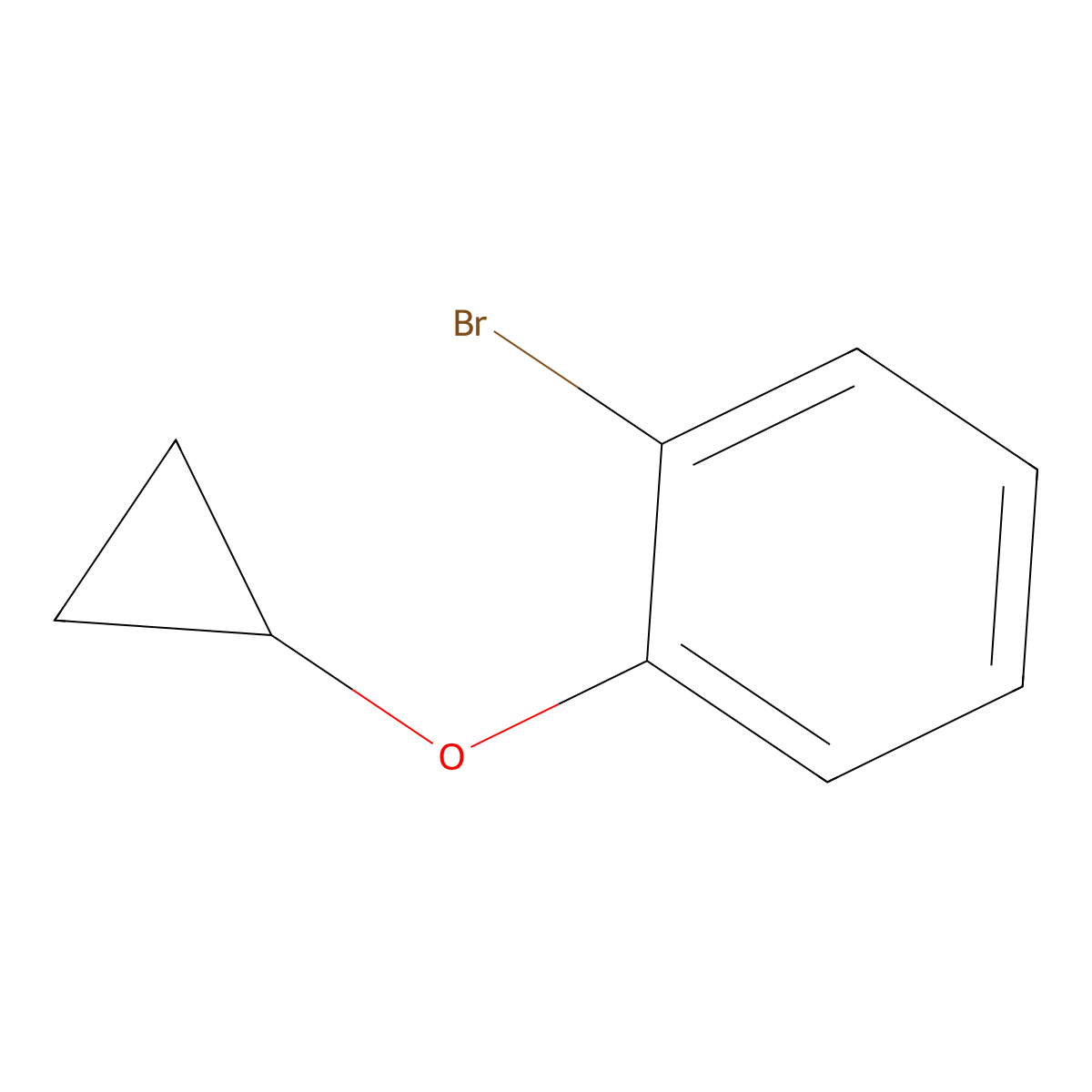 1-Bromo-2-(cyclopropyloxy)benzene molecular structure, CAS 38380-86-8