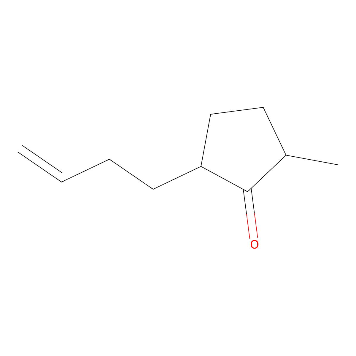 2-(But-3-en-1-yl)-5-methylcyclopentanone molecular structure, CAS 38382-17-1