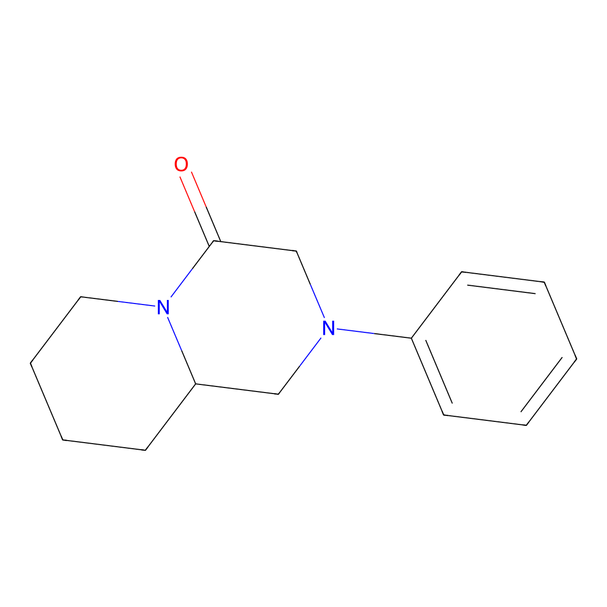 2-Phenylhexahydro-1H-pyrido[1,2-a]pyrazin-4(6H)-one molecular structure, CAS 38382-78-4