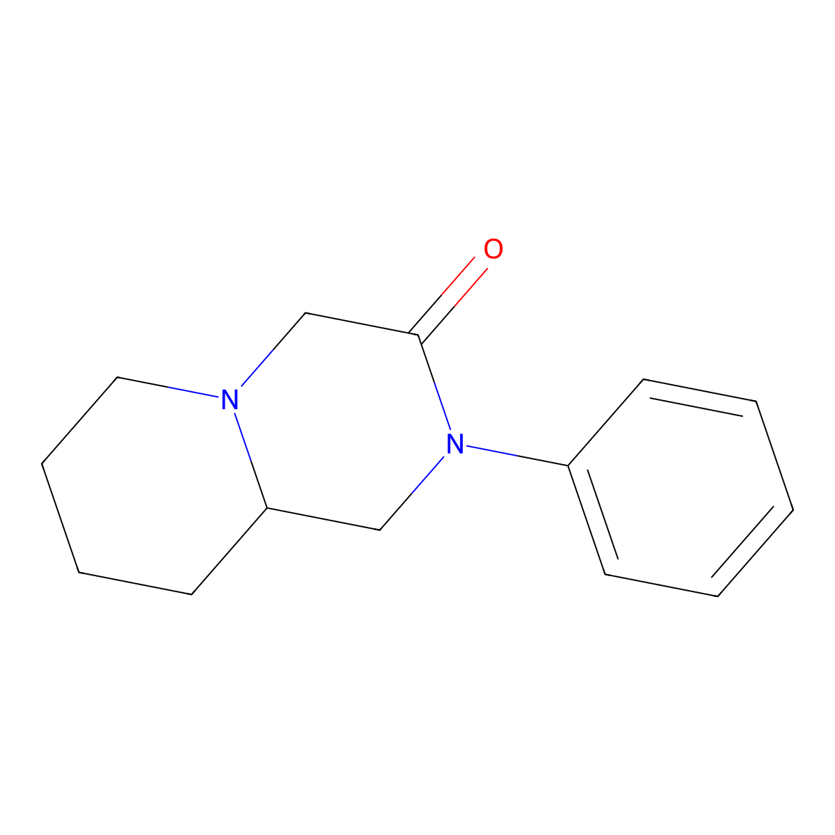 2-Phenylhexahydro-1H-pyrido[1,2-a]pyrazin-3(2H)-one molecular structure, CAS 38382-79-5