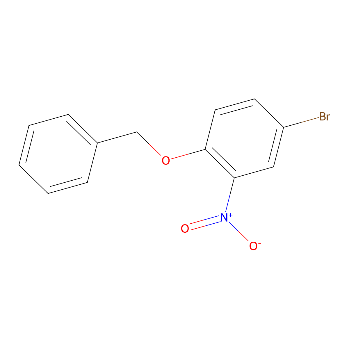 1-(Benzyloxy)-4-bromo-2-nitrobenzene molecular structure, CAS 383868-64-2