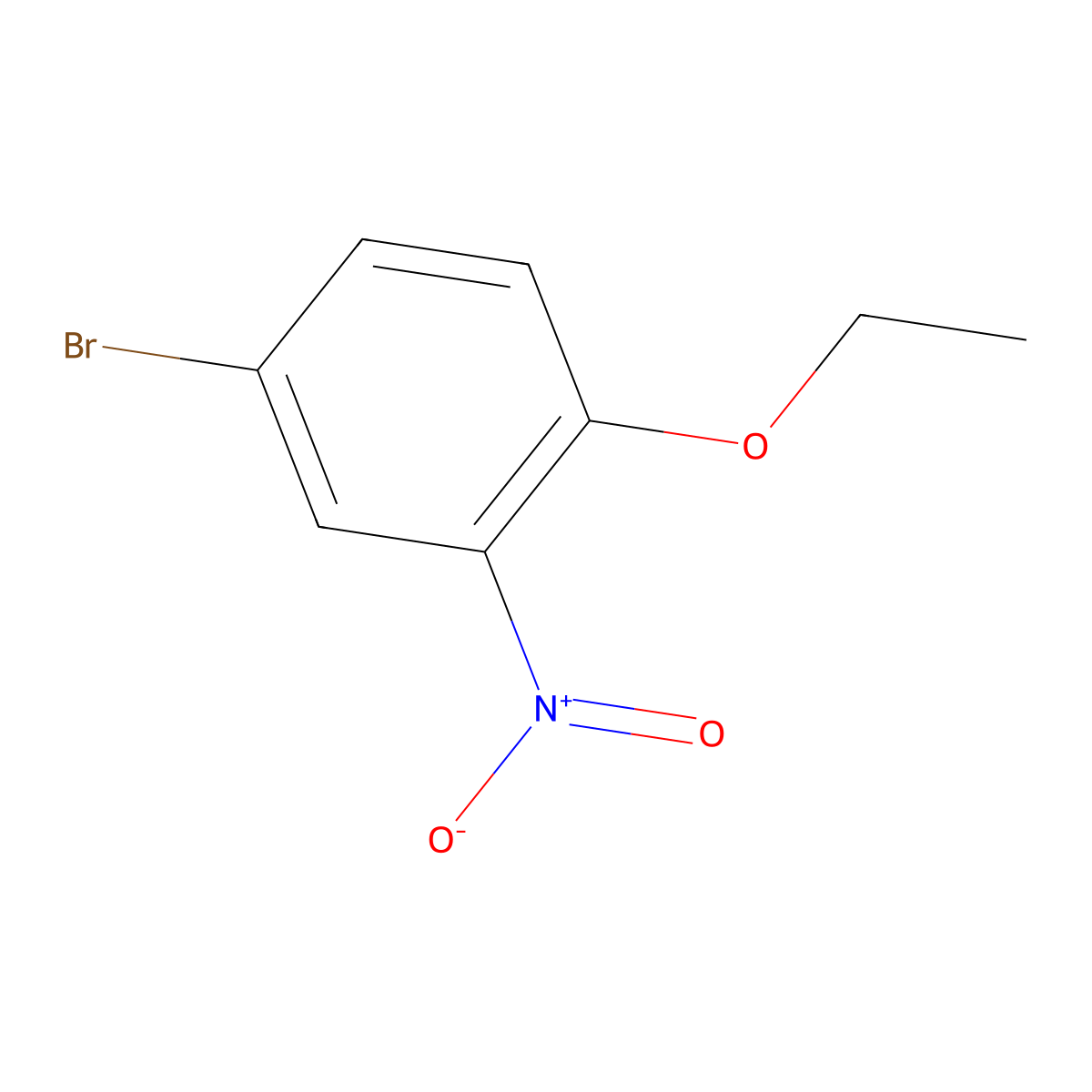 4-Bromo-1-ethoxy-2-nitrobenzene molecular structure, CAS 383869-51-0