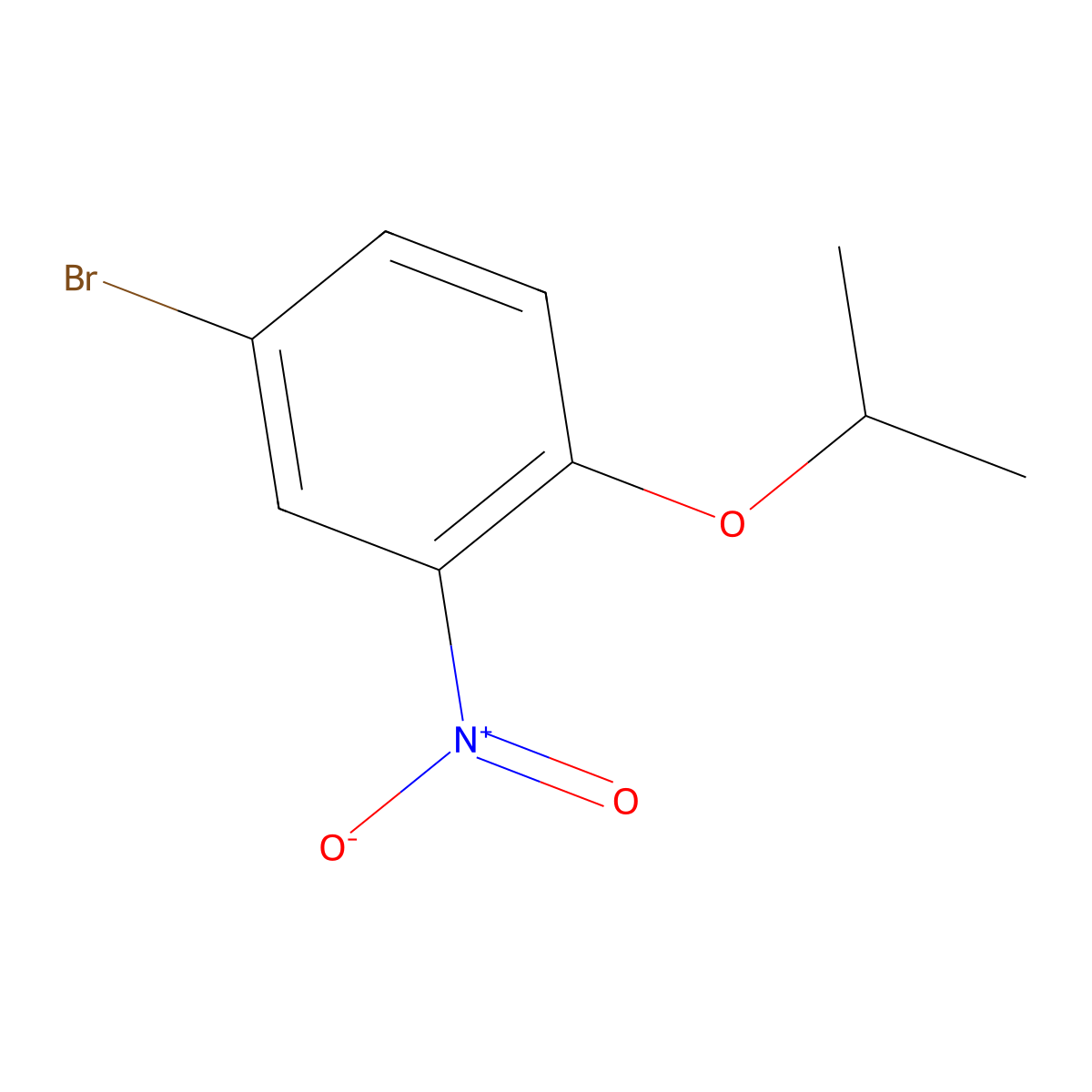 4-Bromo-1-isopropoxy-2-nitrobenzene molecular structure, CAS 383869-57-6