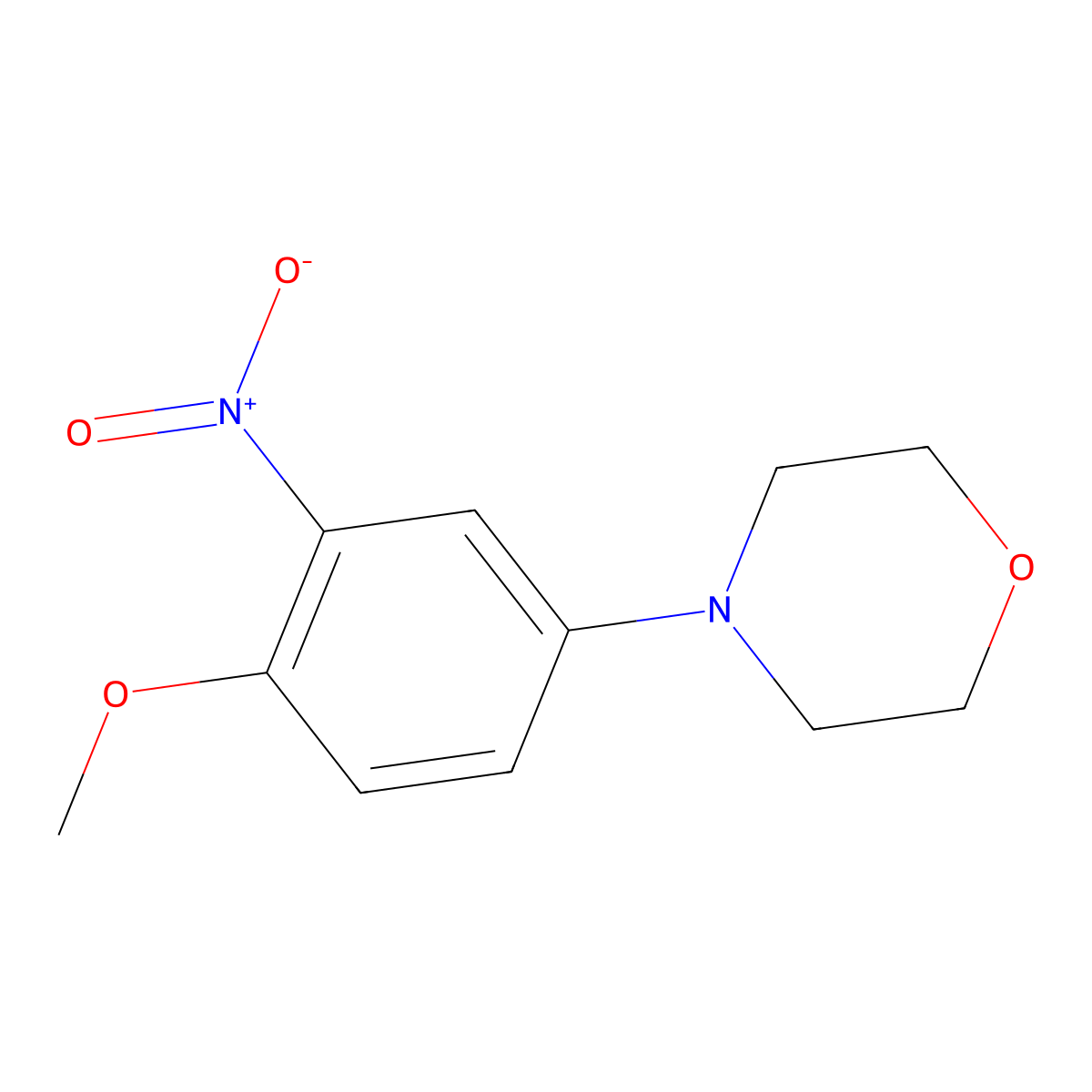 4-(4-Methoxy-3-nitrophenyl)morpholine molecular structure, CAS 383870-96-0