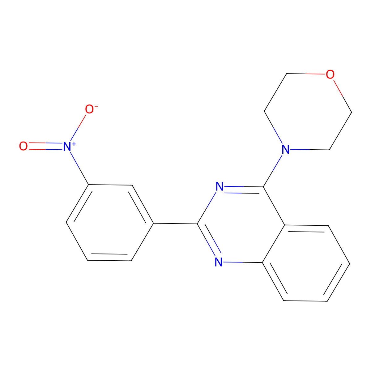 4-[2-(3-Nitrophenyl)quinazolin-4-yl]morpholine molecular structure, CAS 383893-78-5