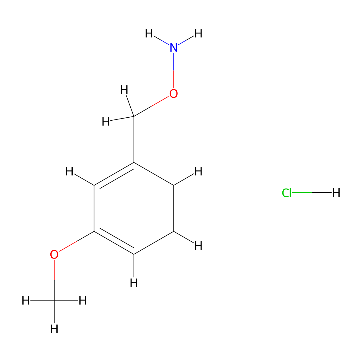 1-((Ammoniooxy)Methyl)-3-Methoxybenzene Chloride molecular structure, CAS 3839-39-2