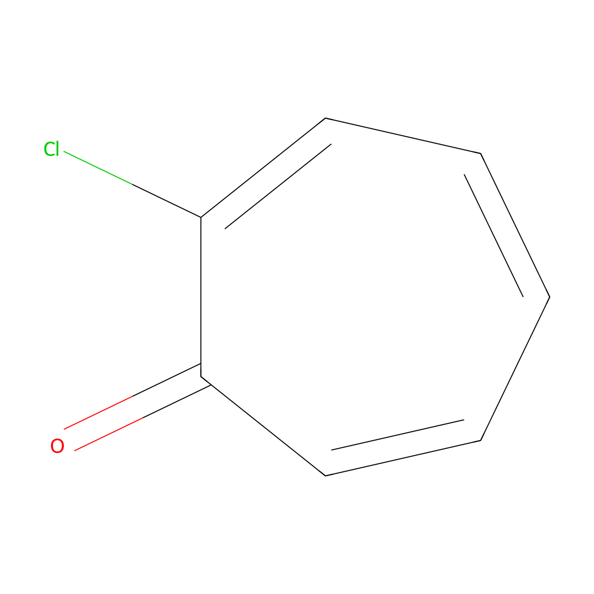 2-Chlorocyclohepta-2,4,6-trien-1-one molecular structure, CAS 3839-48-3