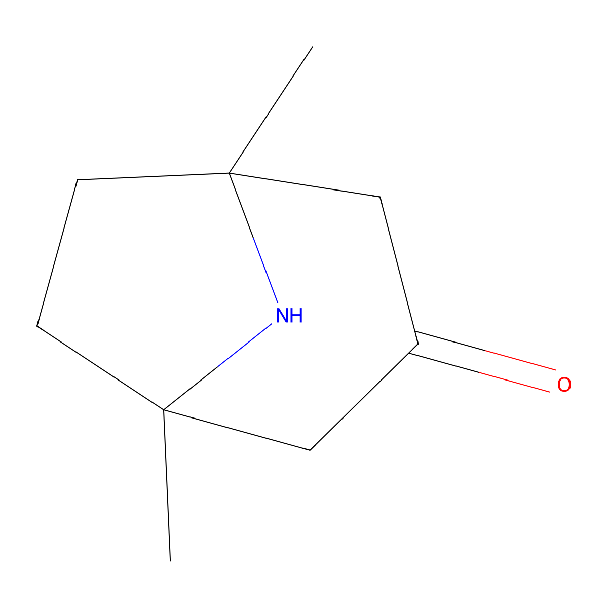1,5-Dimethyl-8-azabicyclo[3.2.1]octan-3-one molecular structure, CAS 38390-77-1
