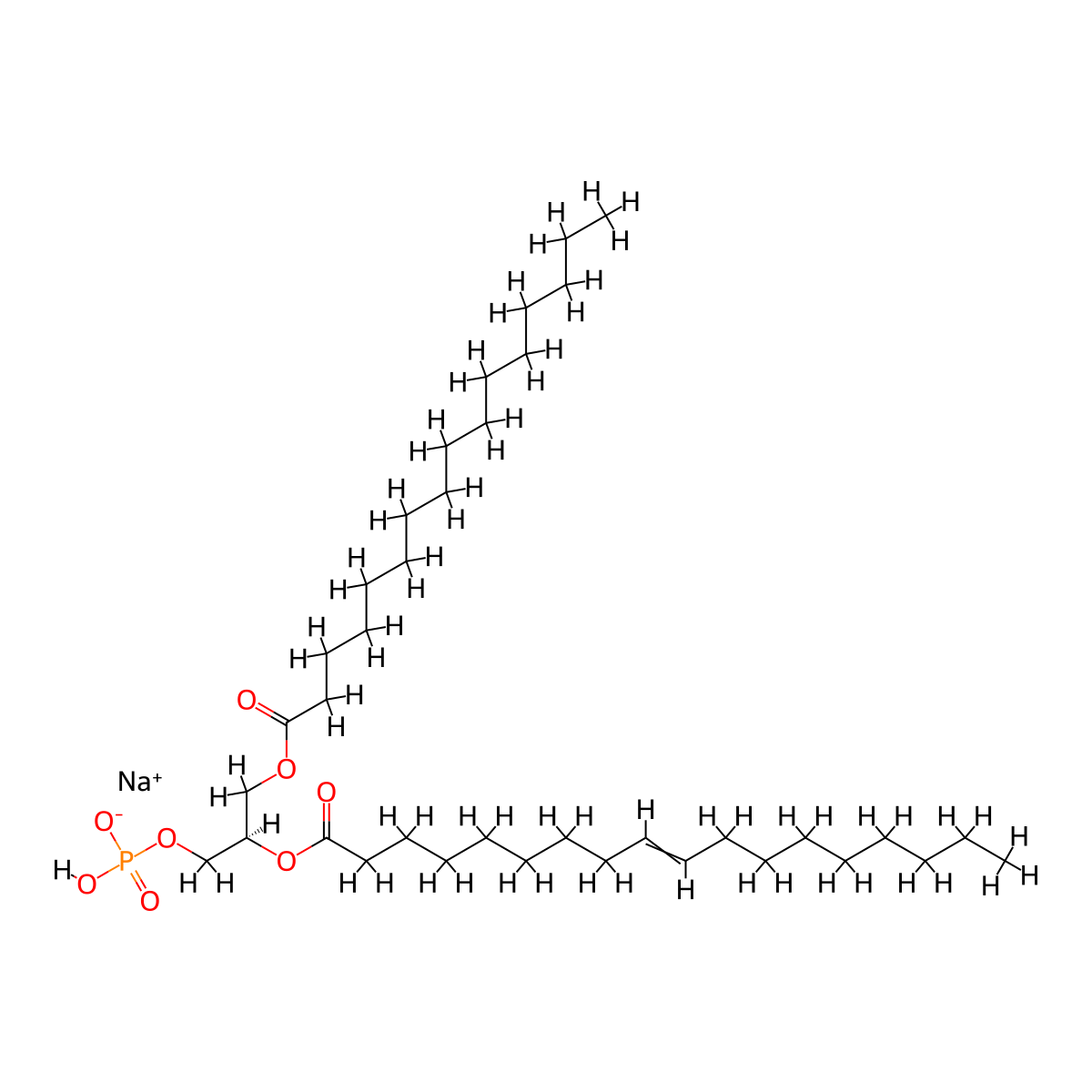 L-|A-phosphatidic acid (Egg, Chicken) (sodiuM salt) molecular structure, CAS 383907-53-7