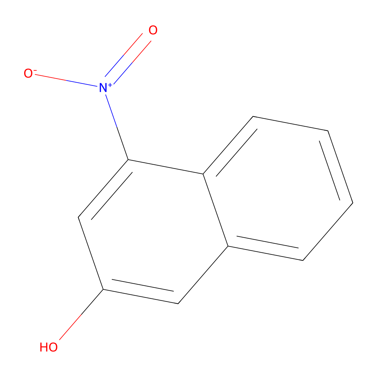 4-Nitronaphthalen-2-ol molecular structure, CAS 38396-08-6