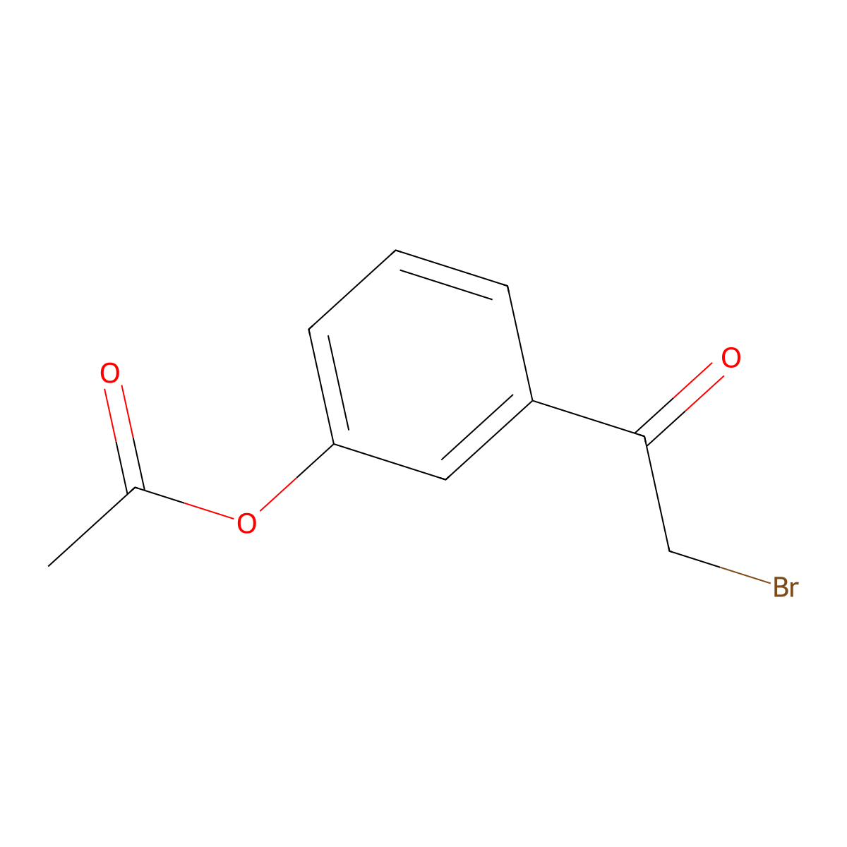 3-(Bromoacetyl)phenyl acetate molecular structure, CAS 38396-89-3