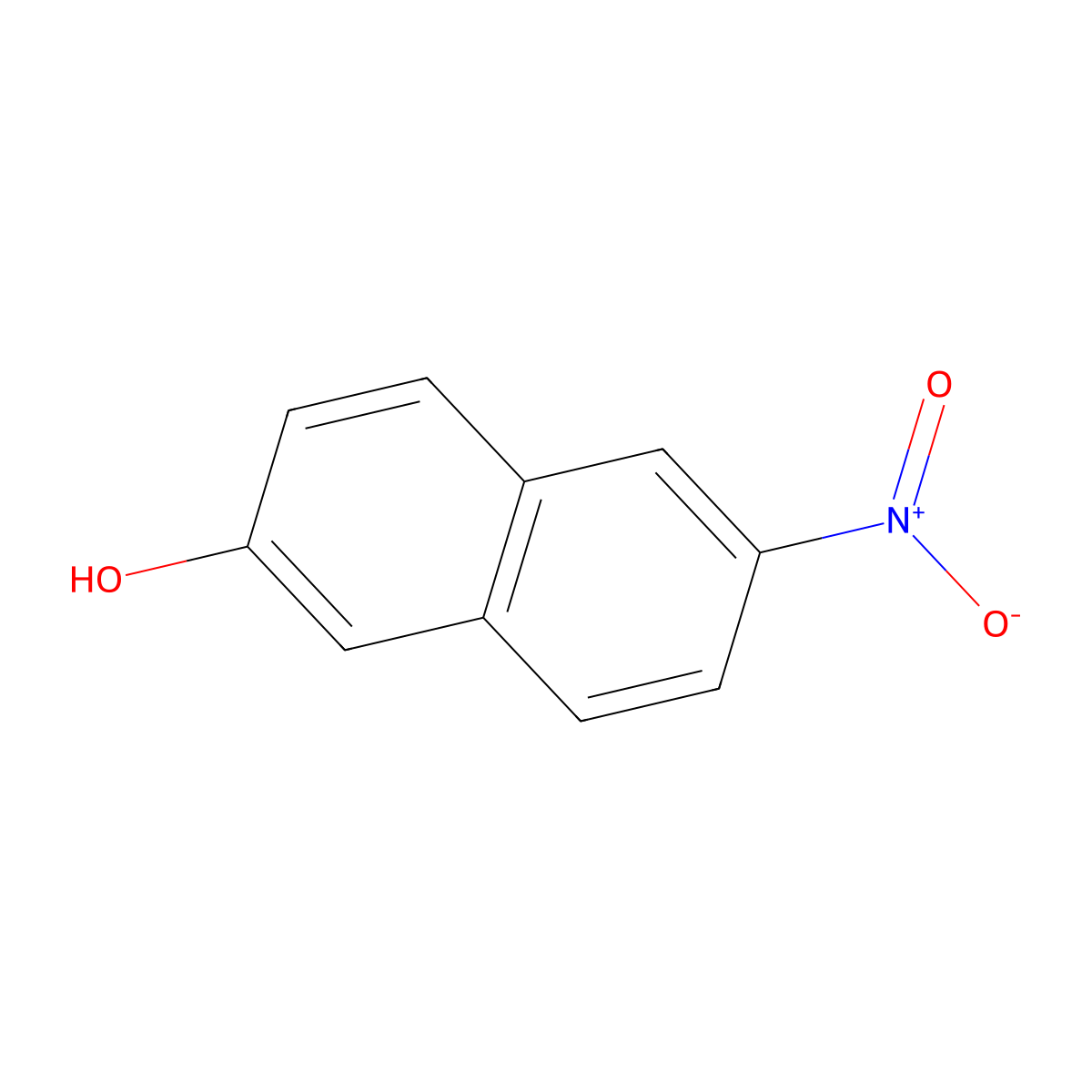 6-Nitronaphthalen-2-ol molecular structure, CAS 38397-07-8