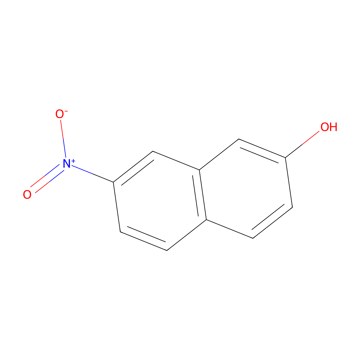 7-Nitronaphthalen-2-ol molecular structure, CAS 38397-08-9