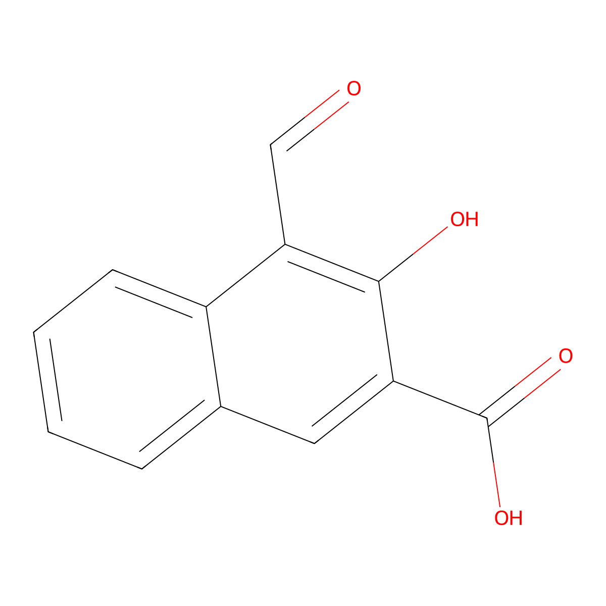4-Formyl-3-hydroxy-2-naphthoic acid molecular structure, CAS 38399-46-1