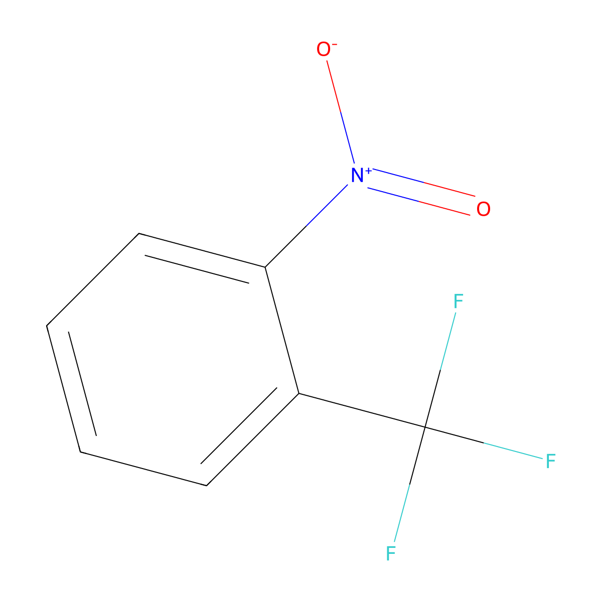 2-Nitro-alpha,alpha,alpha-trifluorotoluene molecular structure, CAS 384-22-5