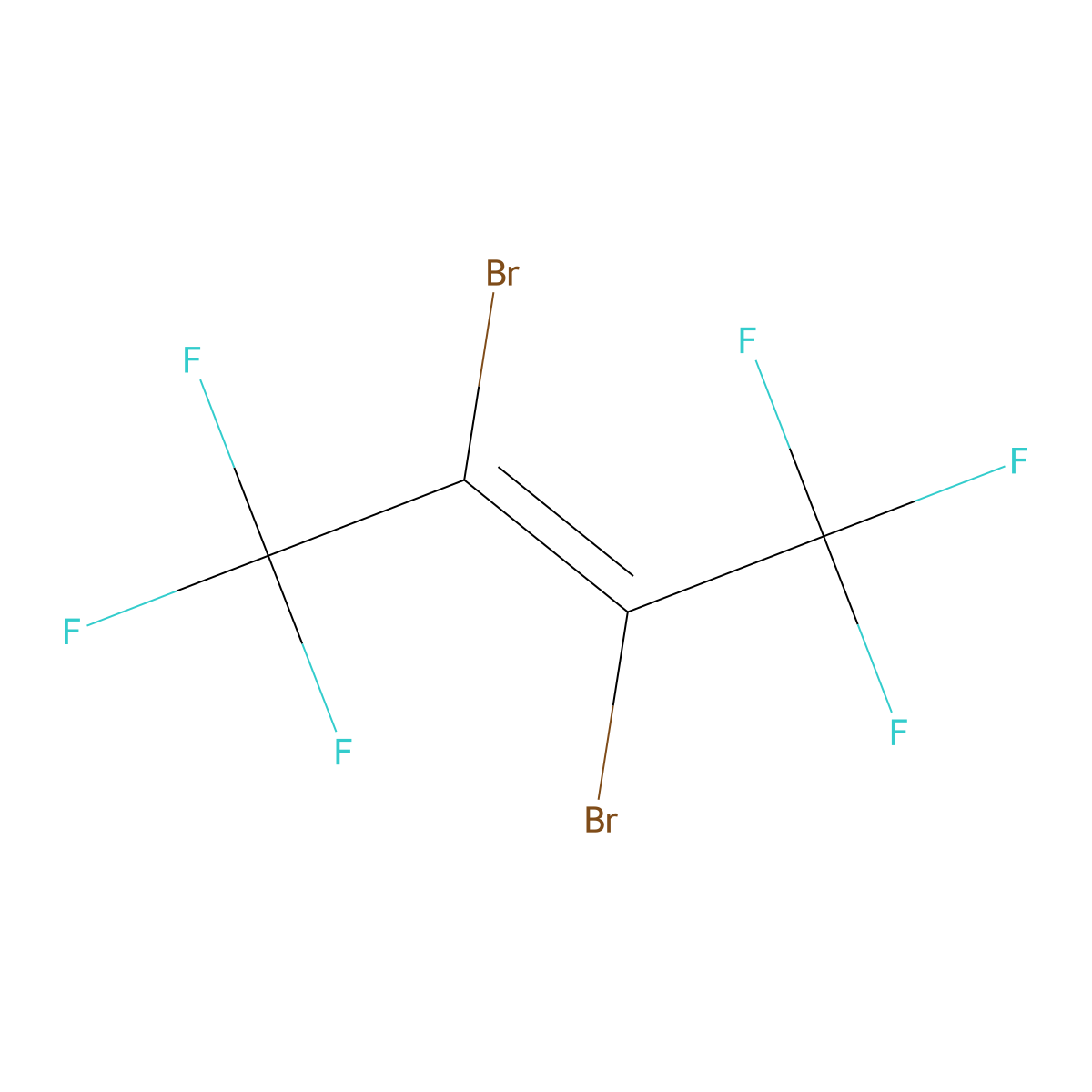 2,3-Dibromohexafluoro-2-butene molecular structure, CAS 384-51-0