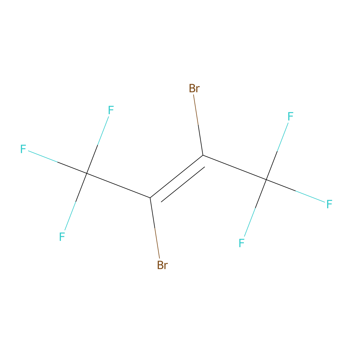 2,3-Dibromohexafluoro-2-butene molecular structure, CAS 384-51-0