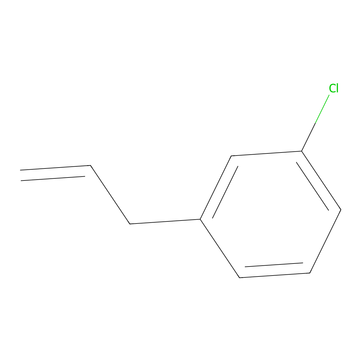 1-Allyl-3-chlorobenzene molecular structure, CAS 3840-17-3
