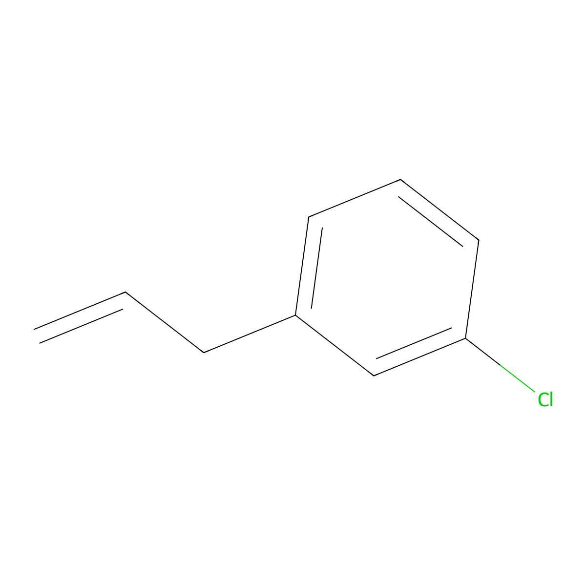 1-Allyl-3-chlorobenzene molecular structure, CAS 3840-17-3