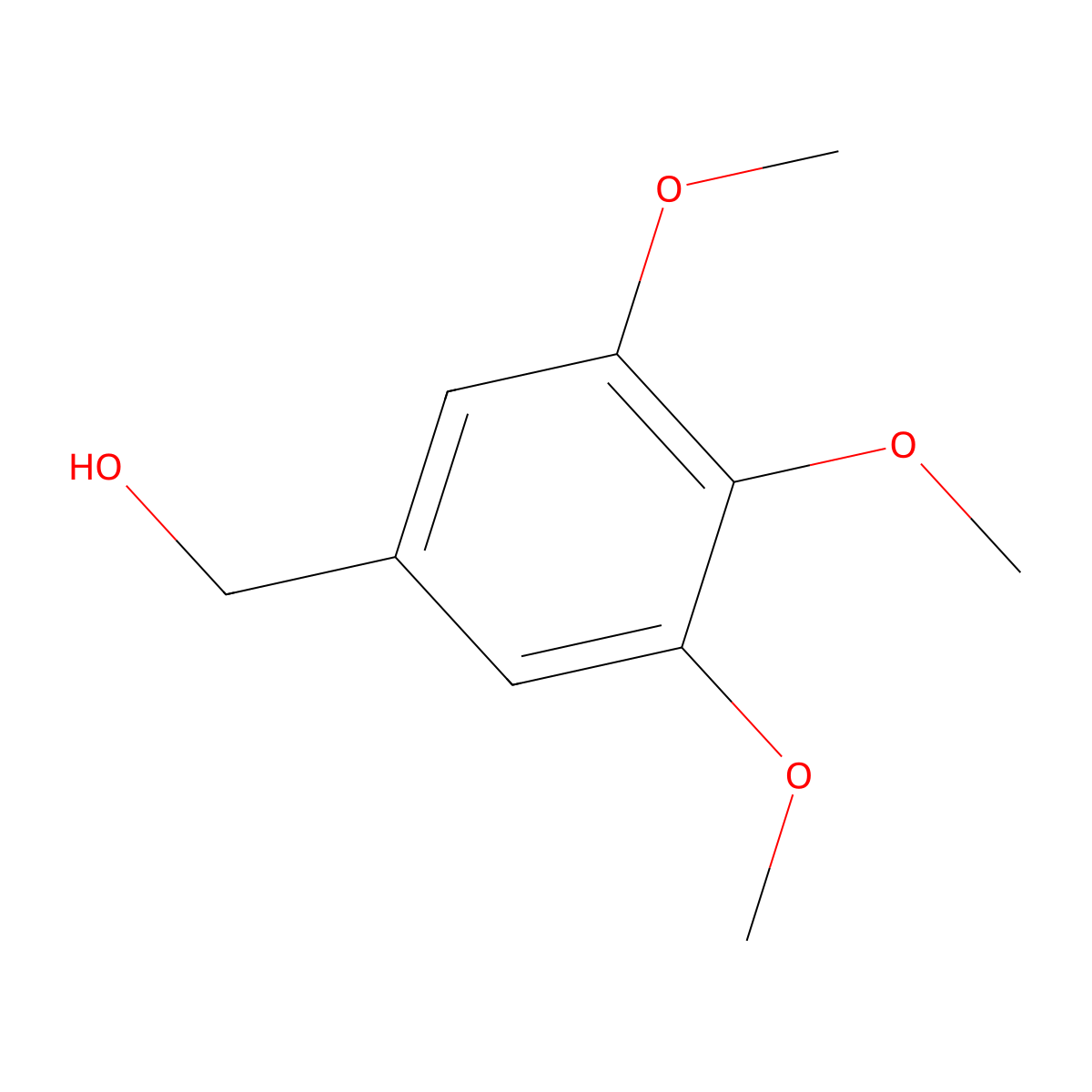 3,4,5-Trimethoxybenzyl alcohol molecular structure, CAS 3840-31-1