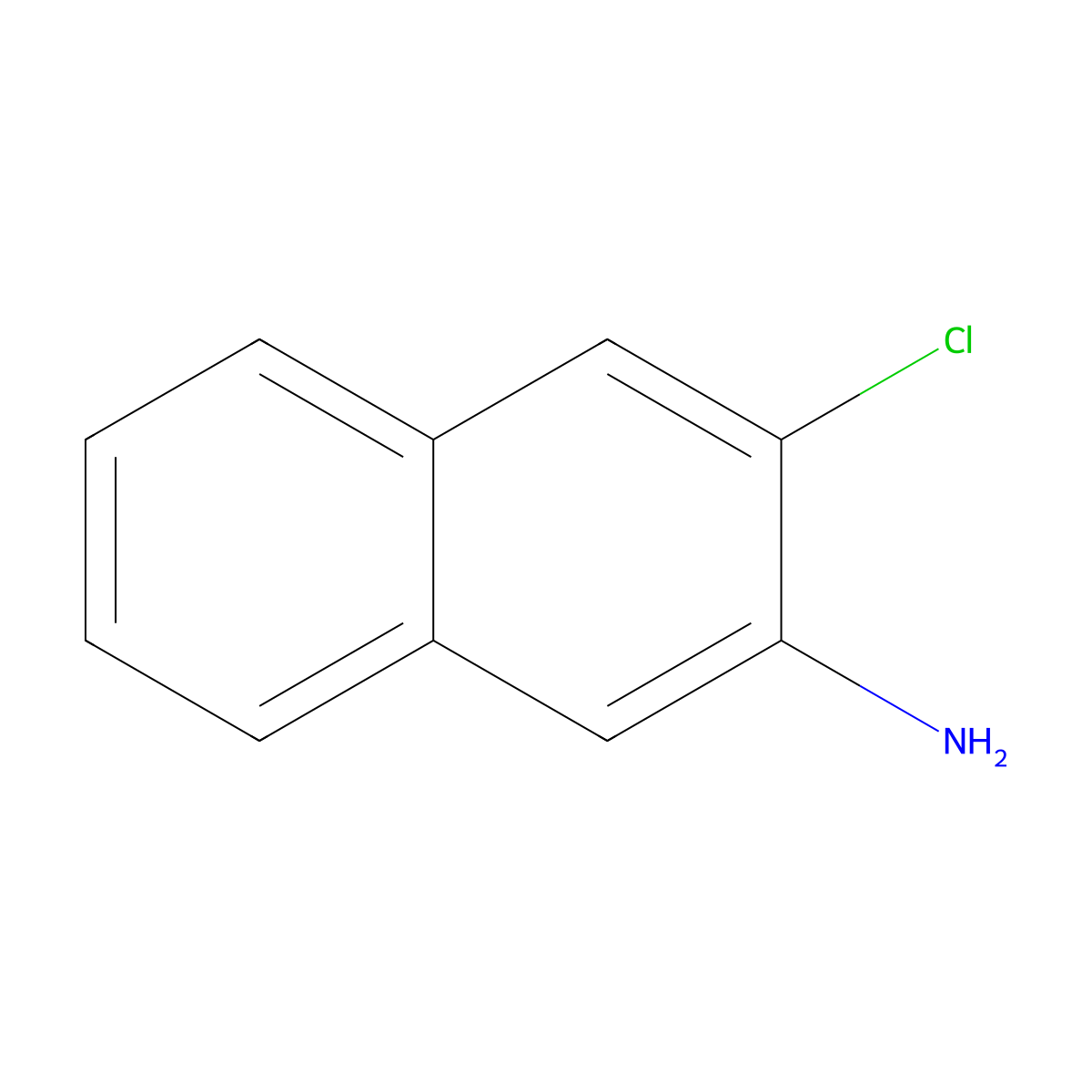 3-Chloronaphthalen-2-amine molecular structure, CAS 38410-42-3