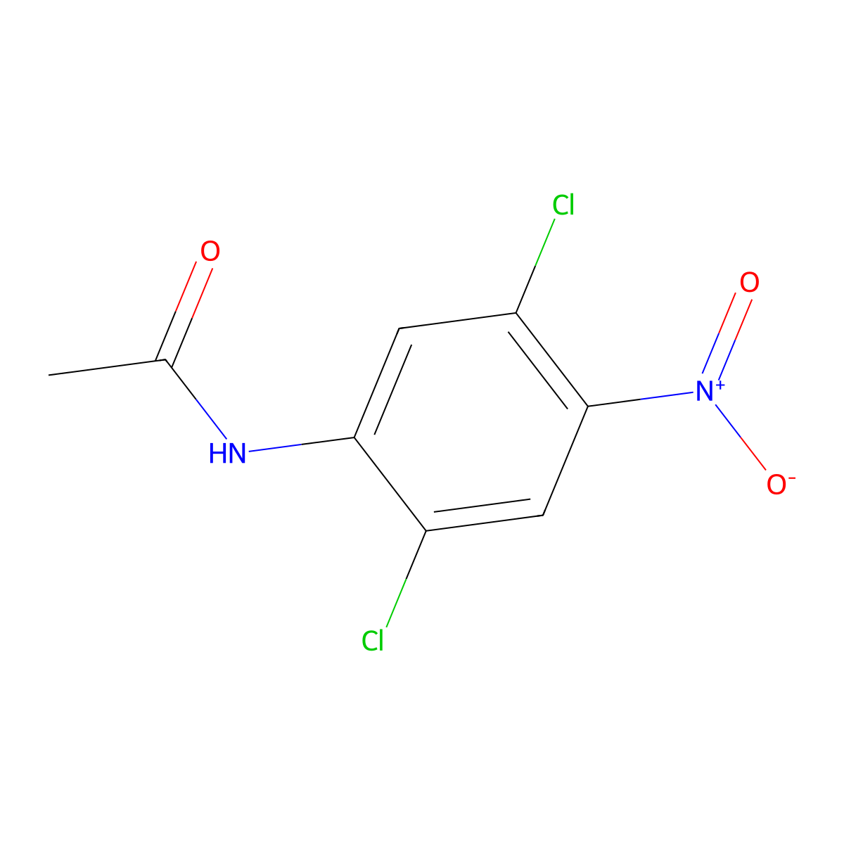 Acetamide, N-(2,5-dichloro-4-nitrophenyl)- molecular structure, CAS 38411-17-5